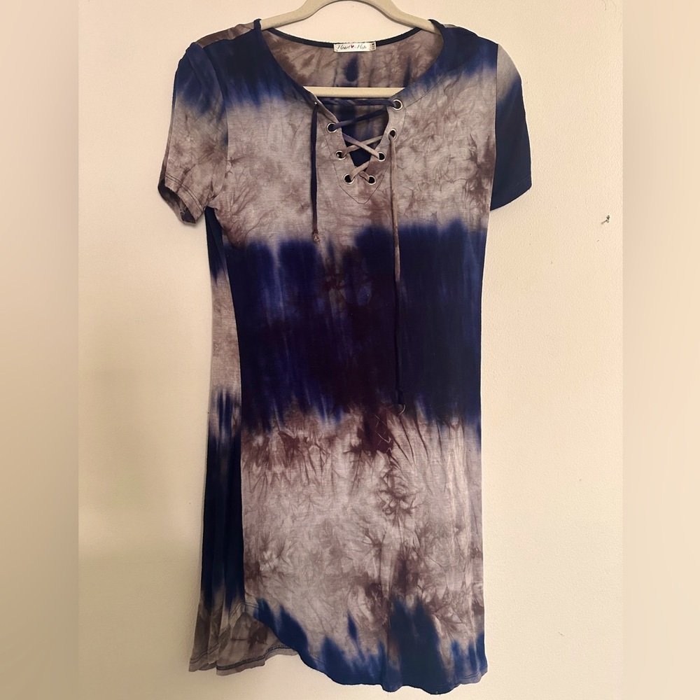 Earthy Tie-Dye summer dress